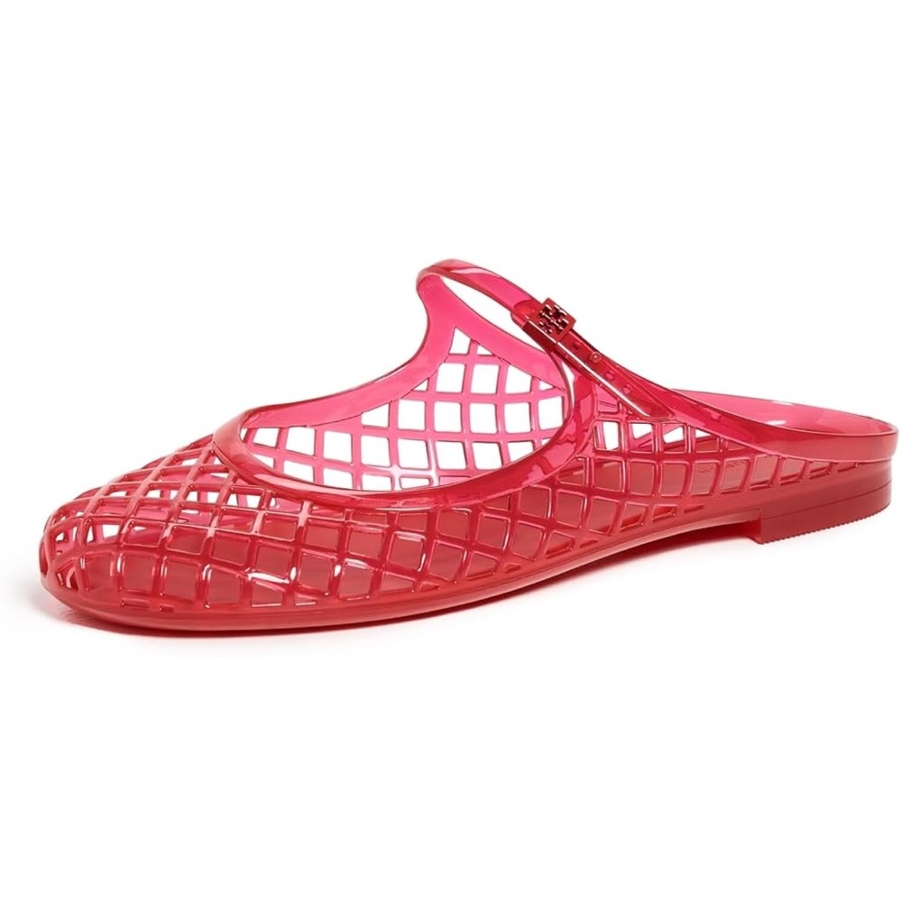 Tory Burch Red Jelly Mules - NWOT